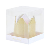 Mini Gold Glitter Crowns