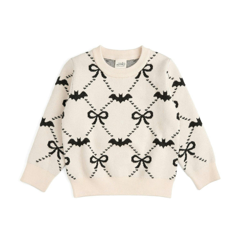 Bat Trellis Halloween Sweater