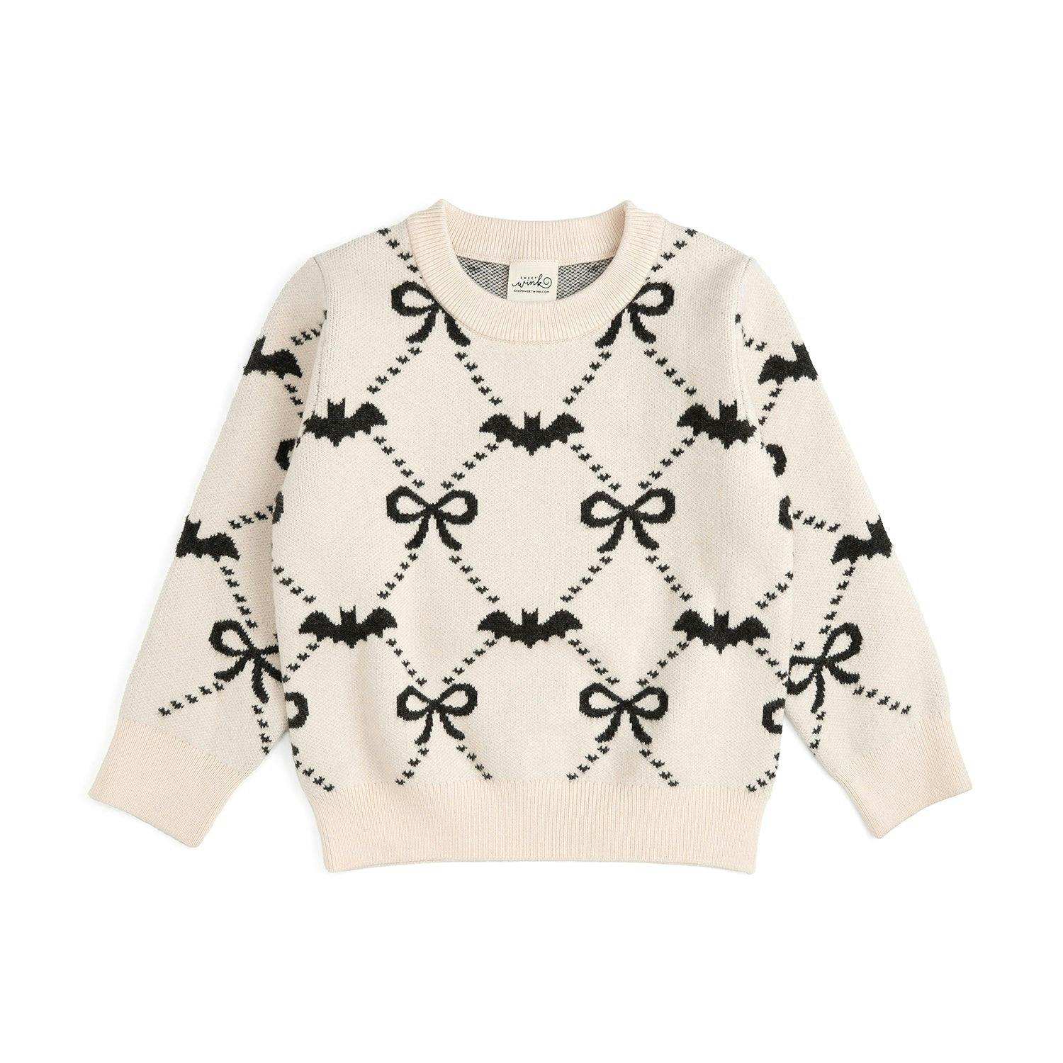 Bat Trellis Halloween Sweater