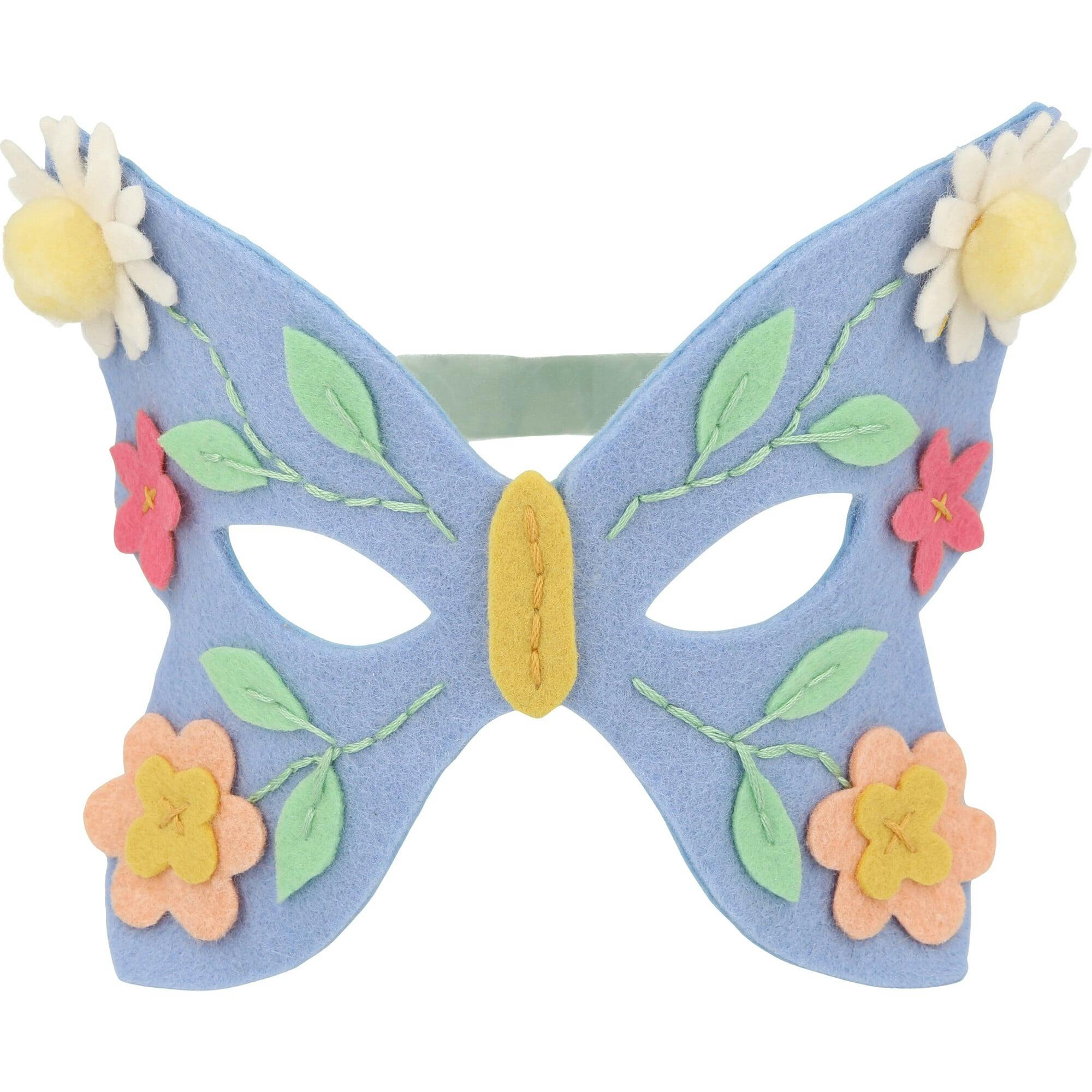 Flower Embroidery Butterfly Mask Kit