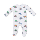 Monster Trucks - 2 Way Zipper Footie