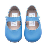 Emma British Pre-Walker Baby Shoes - Porcelain Blue