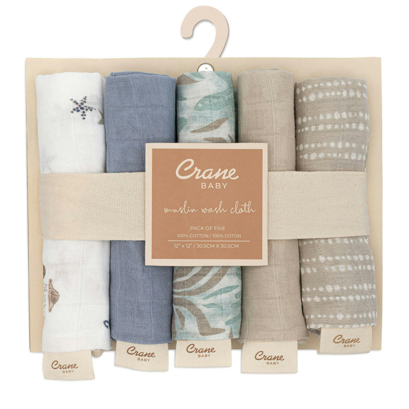 Cove Sea Life Cotton Washcloth (Set of 5)