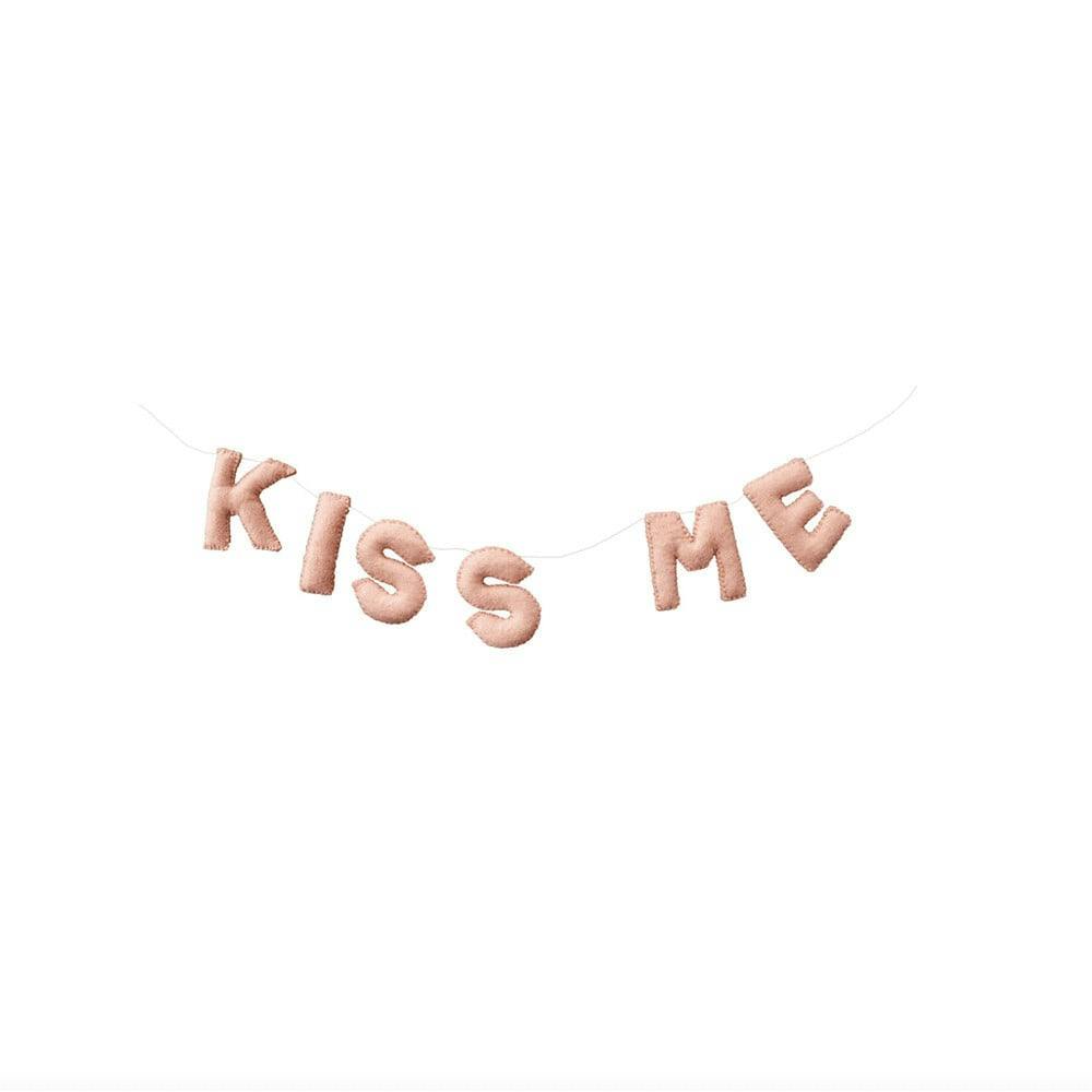 Kiss Me Wool Felt Garland