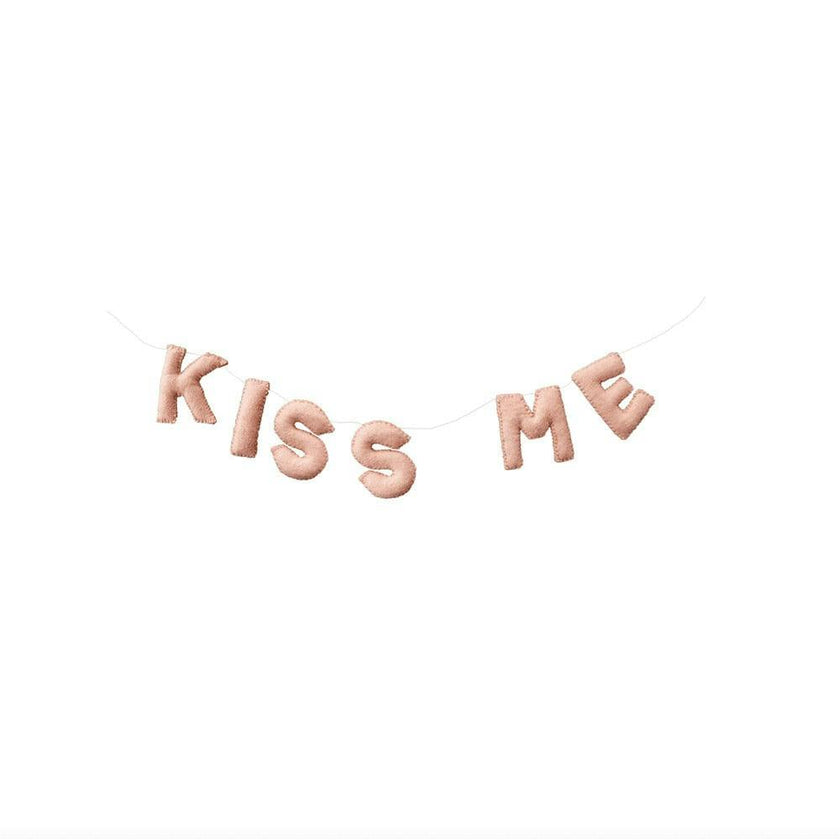 Kiss Me Wool Felt Garland