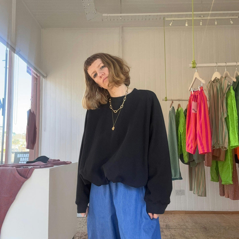 Adult Organic Cotton Black Pebble Sweatshirt