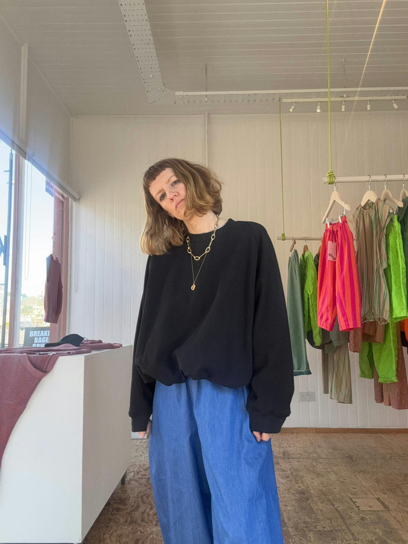 Adult Organic Cotton Black Pebble Sweatshirt