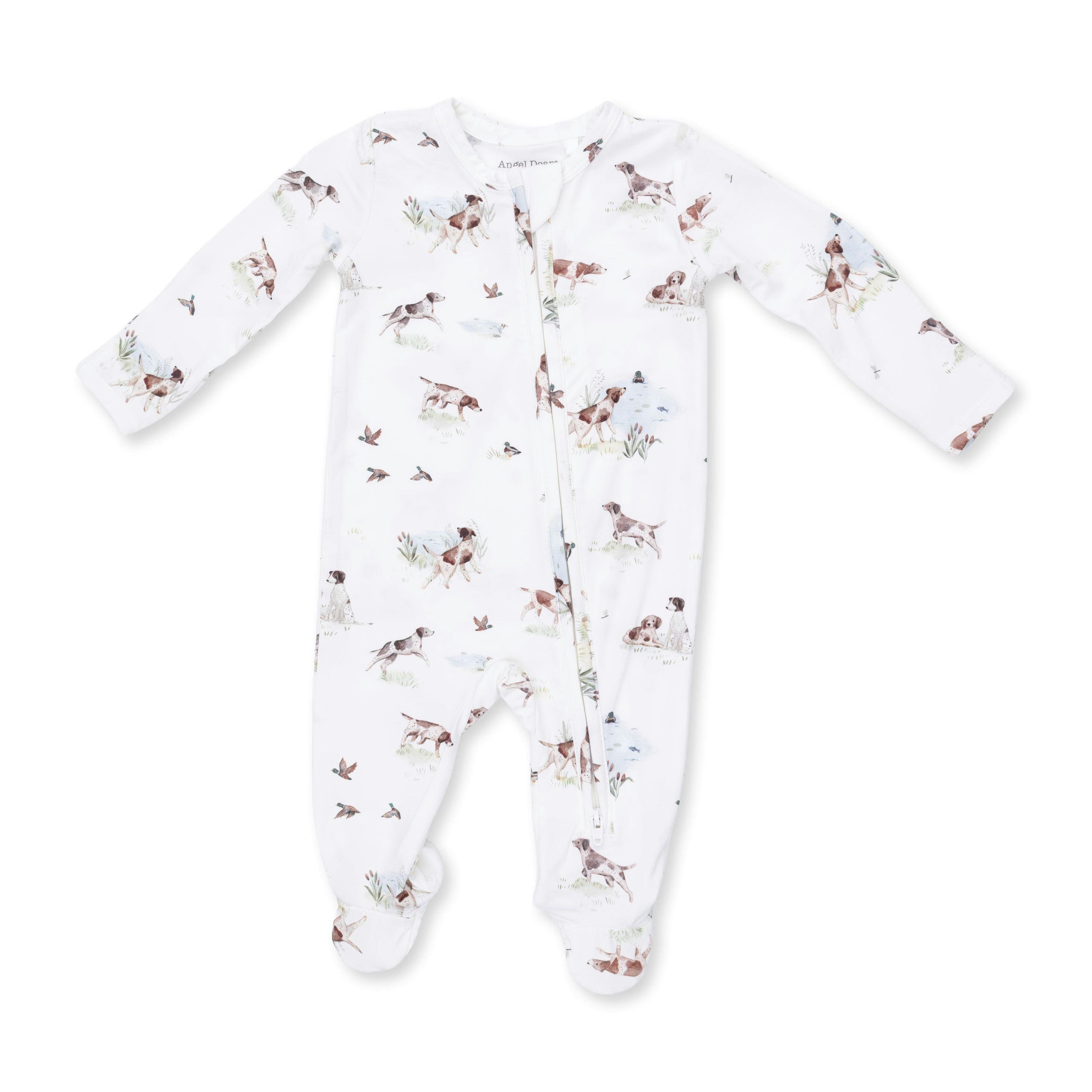 Pointer Pups and Duck Buddies - 2 Way Zipper Footie