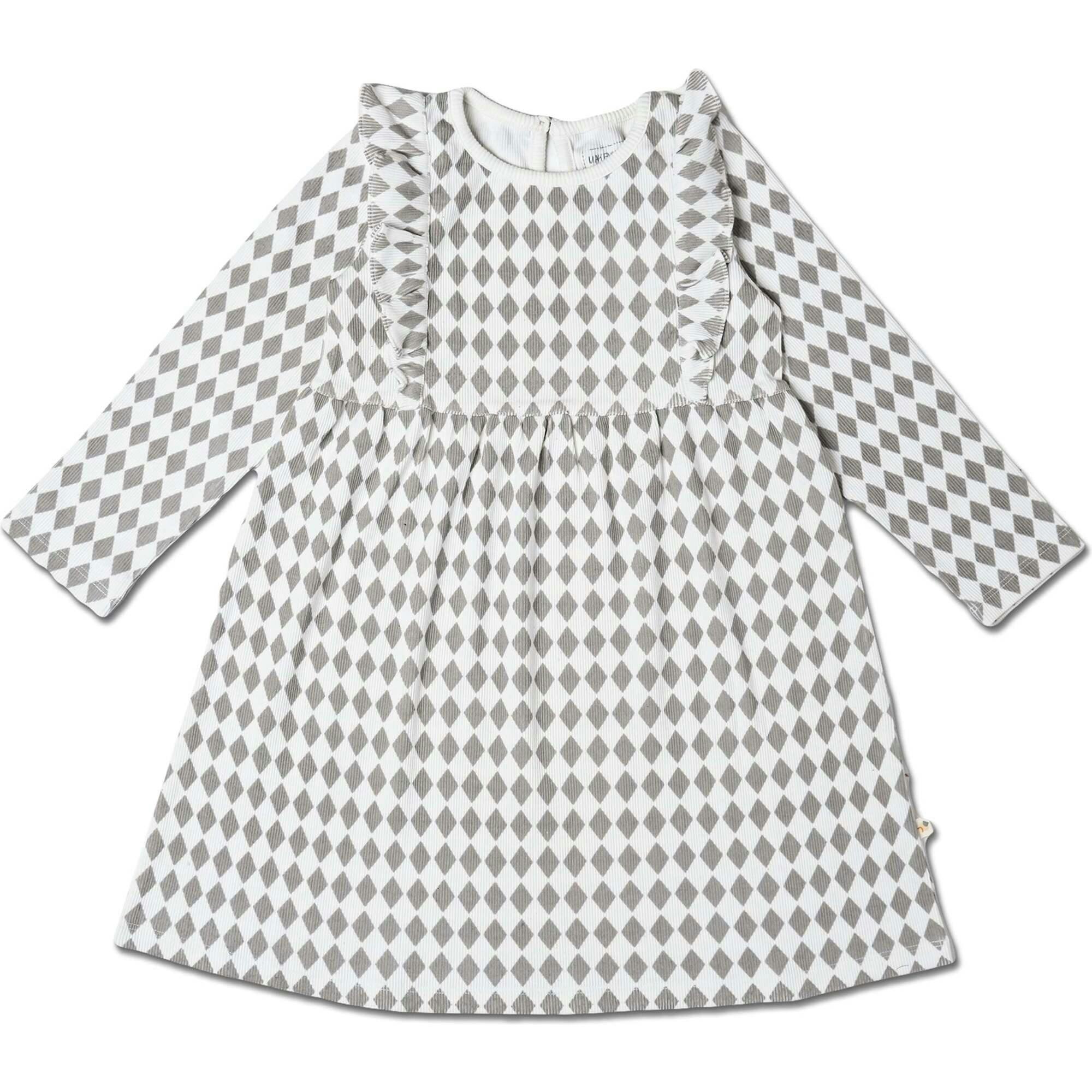 Organic Long Sleeve Ruffle Dress