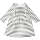 Organic Long Sleeve Ruffle Dress