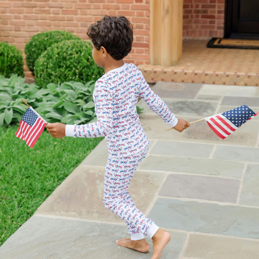 Bradford Boys' Pajama Pant Set - Patriotic Jeeps