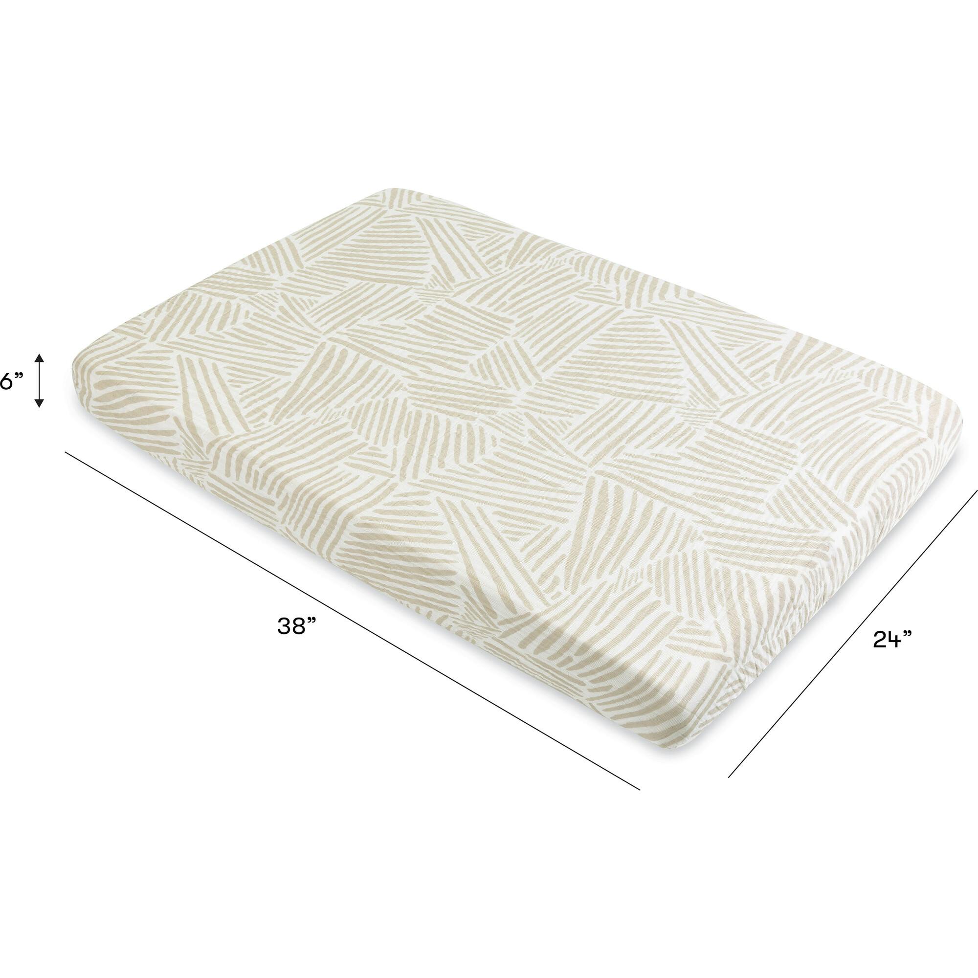 Organic Muslin Cotton Mini Crib Sheet