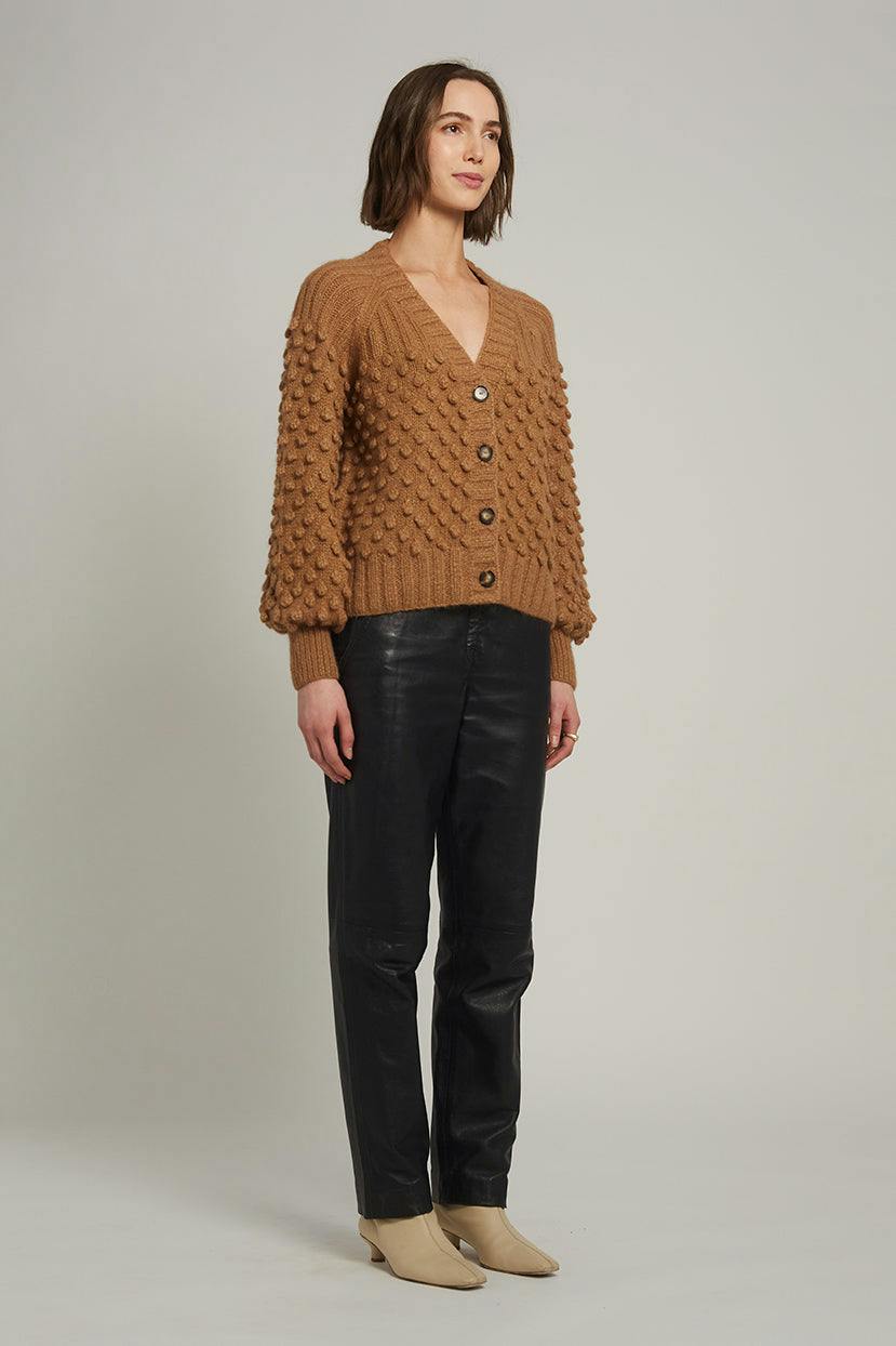 SAGE CARDI | RICH CAMEL