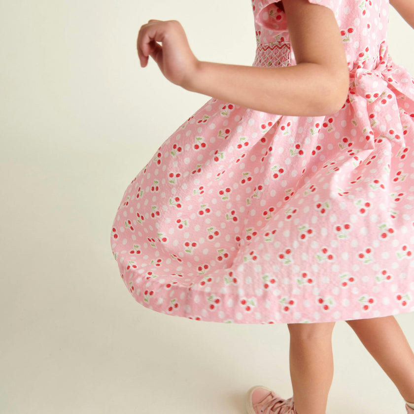 Hand-Smocked Girls Dress Sakura