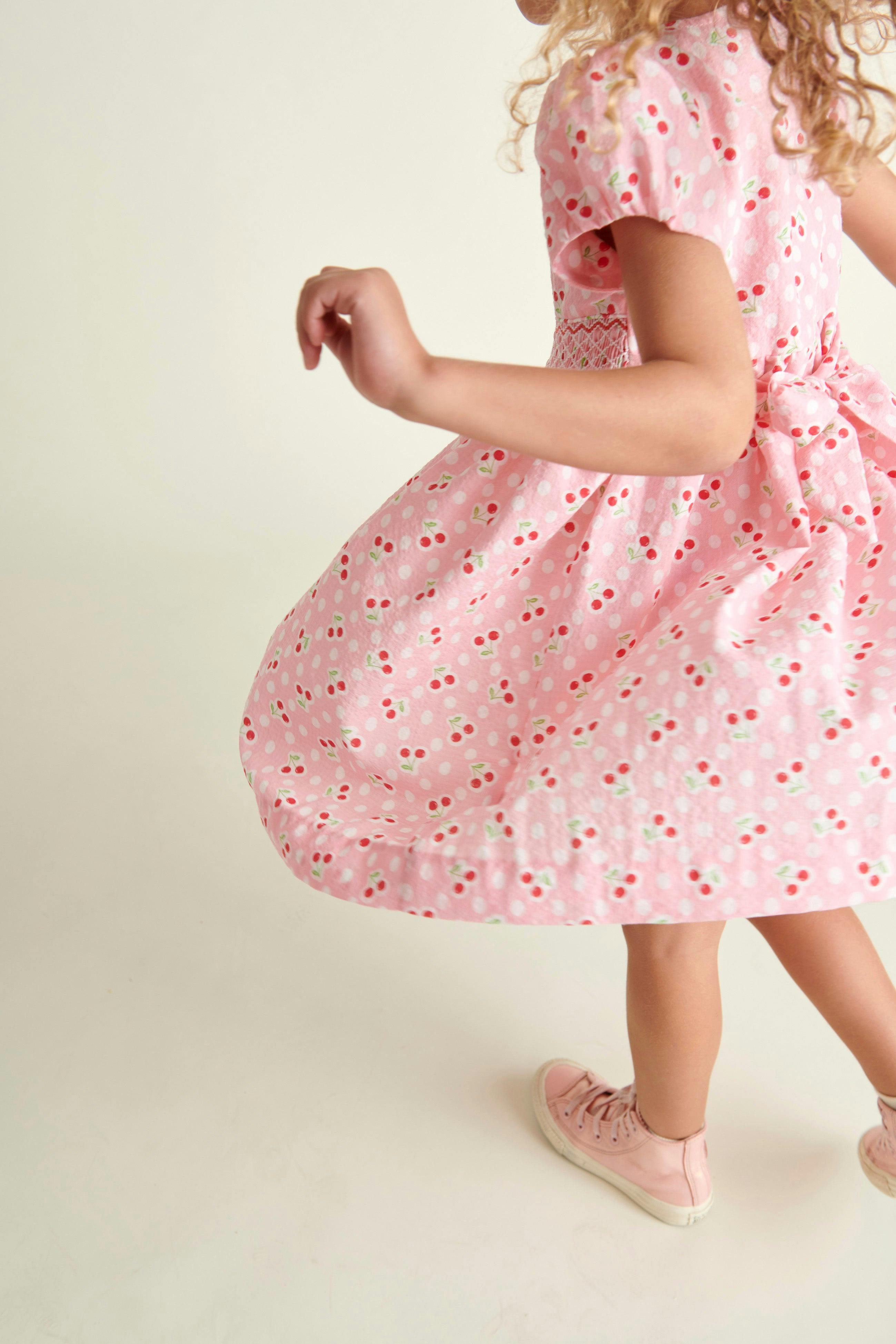 Hand-Smocked Girls Dress Sakura