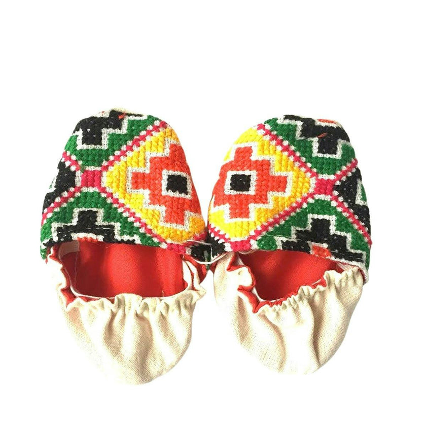Handmade Embroidered Baby Shoes