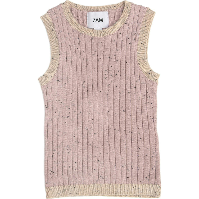 Ribbed Knit Retro Tank Top