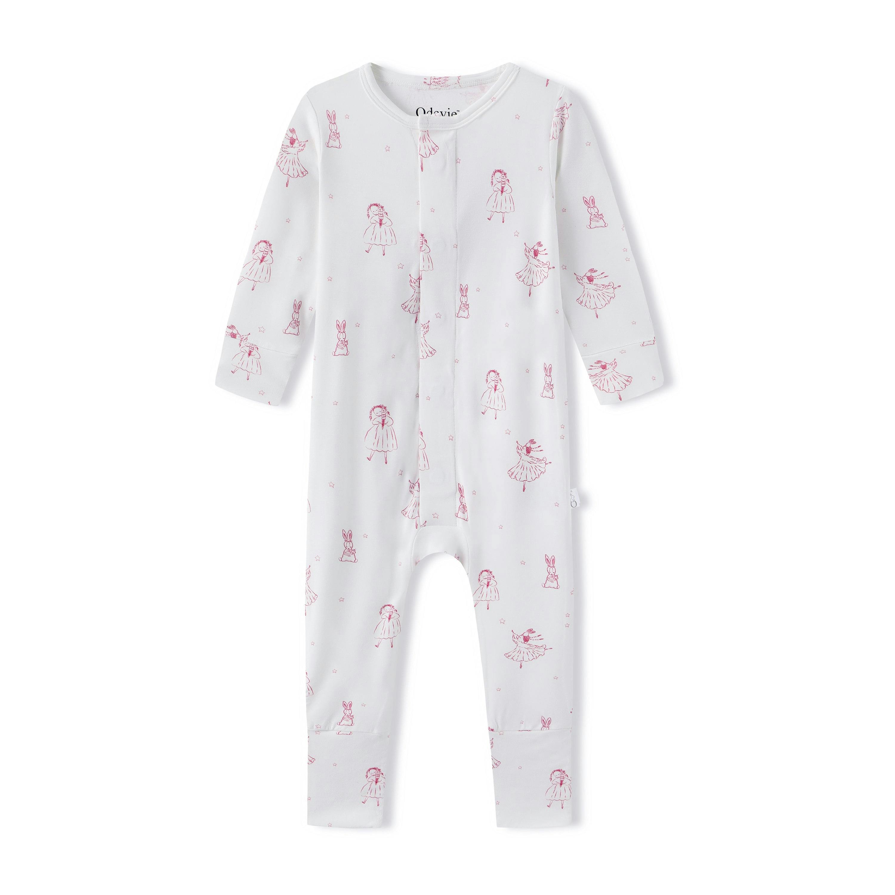 Bamboo Footie Pajama Sleepsuit - Princesse Rose