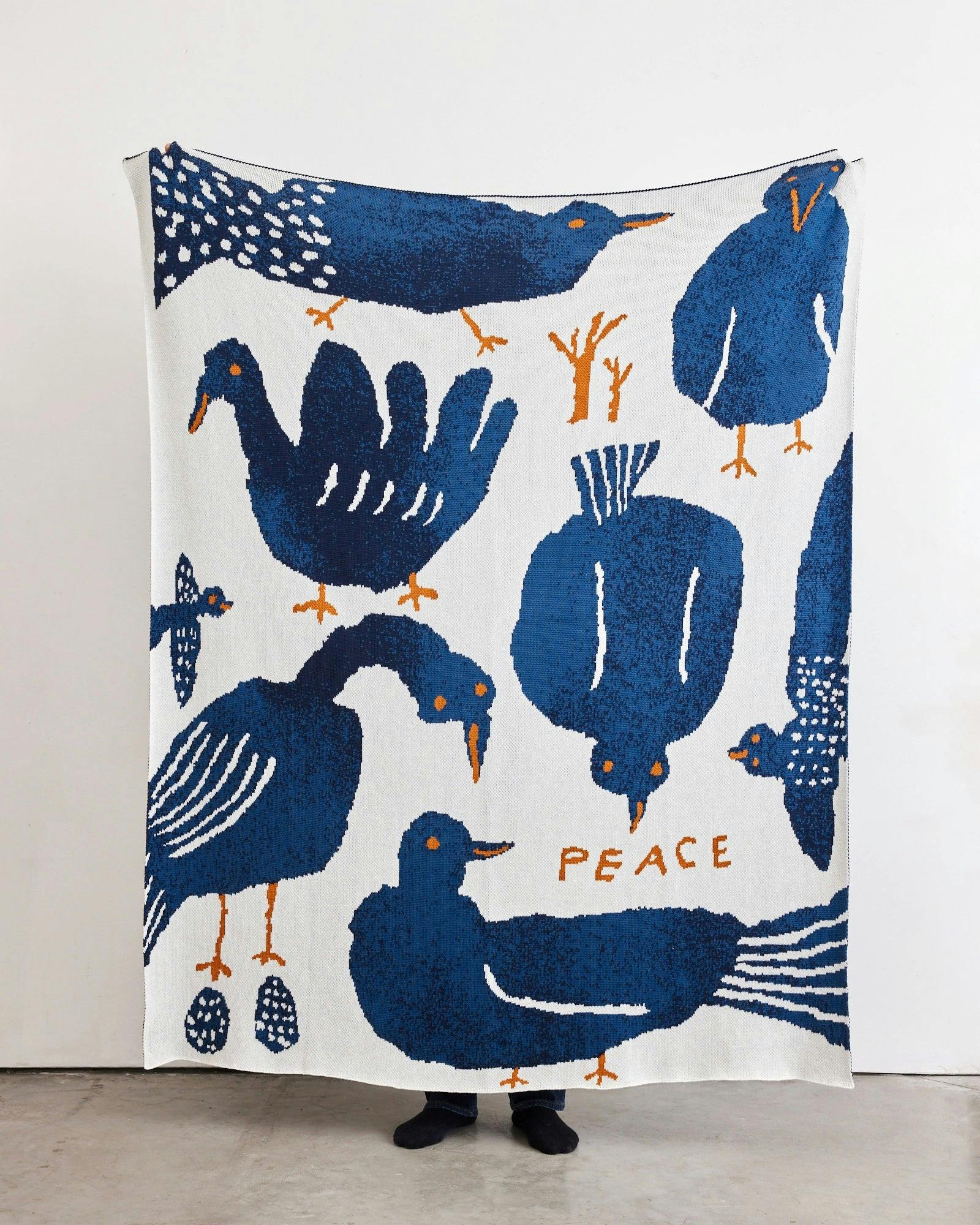 Peace Knit Blanket