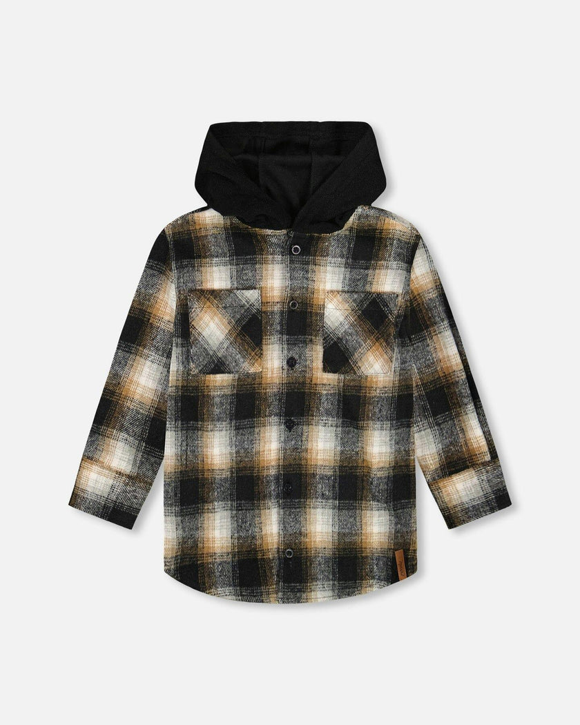 Hooded Polar Fleece Overshirt with Hood