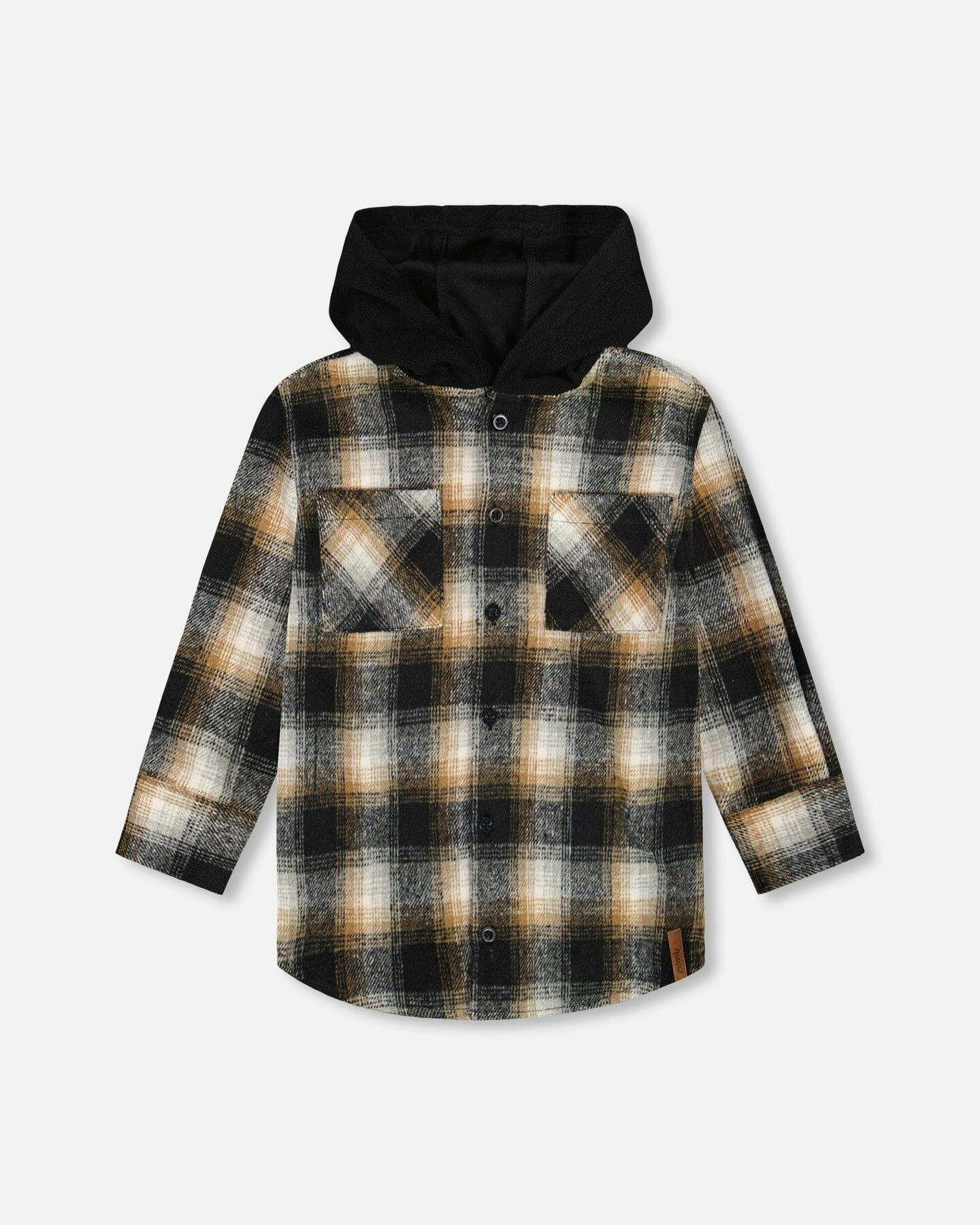 Hooded Polar Fleece Overshirt with Hood