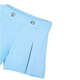 Sky Button Shorts