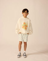 Organic Weekend Hoodie in White Mixed Fruit