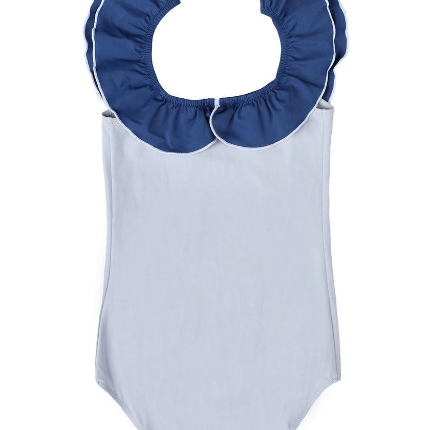 Carolina One Piece Swimsuit Cloudgrey And Space Blue