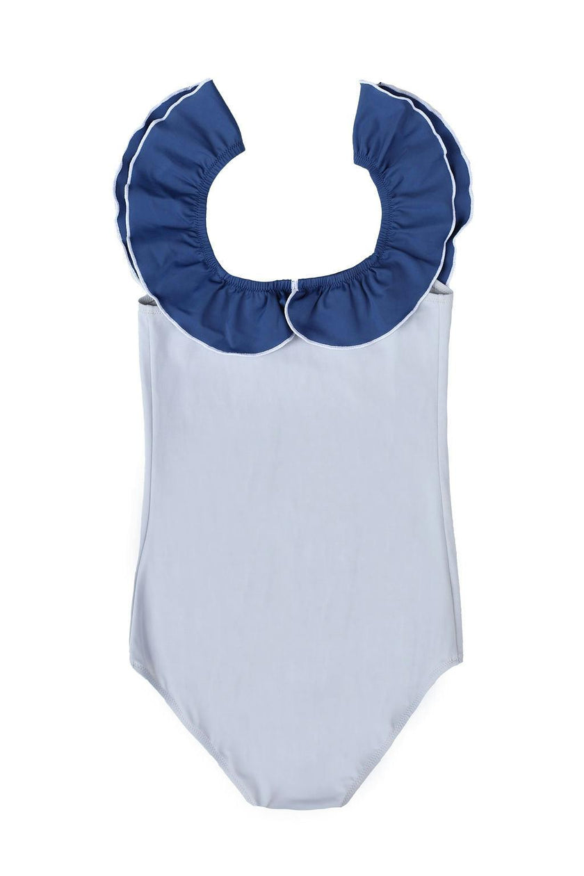 Carolina One Piece Swimsuit Cloudgrey And Space Blue