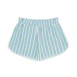 girls tamarin stripe french terry short