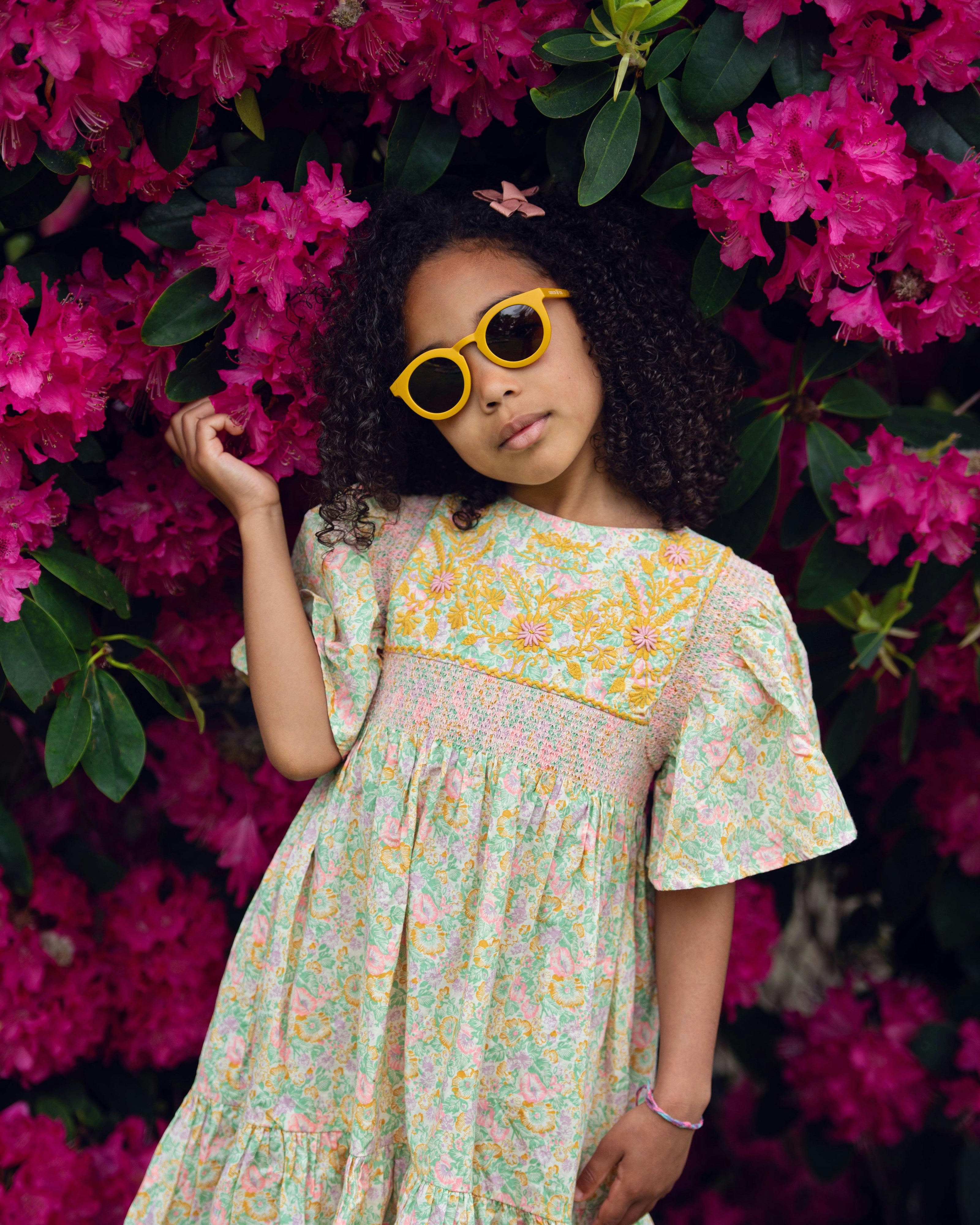 Classic | Sustainable Sunglasses | Plant-Based Bendable Polarized - Child | 3-8 Y | Buckwheat