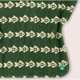 Swimming Fish Baby Towel Poncho, Green