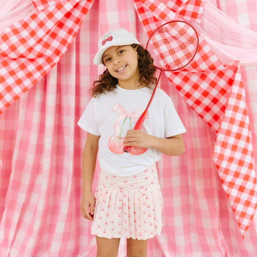 Cherry Sequin Patch Baseball Hat