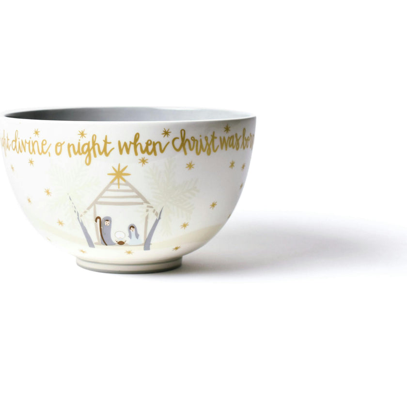 Neutral Nativity Footed Bowl