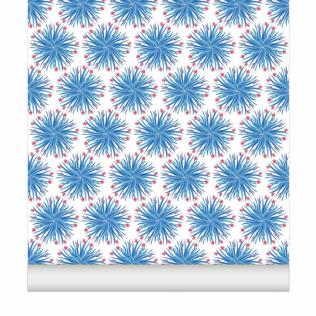 Papier peint CHARDONS coloris Rubis