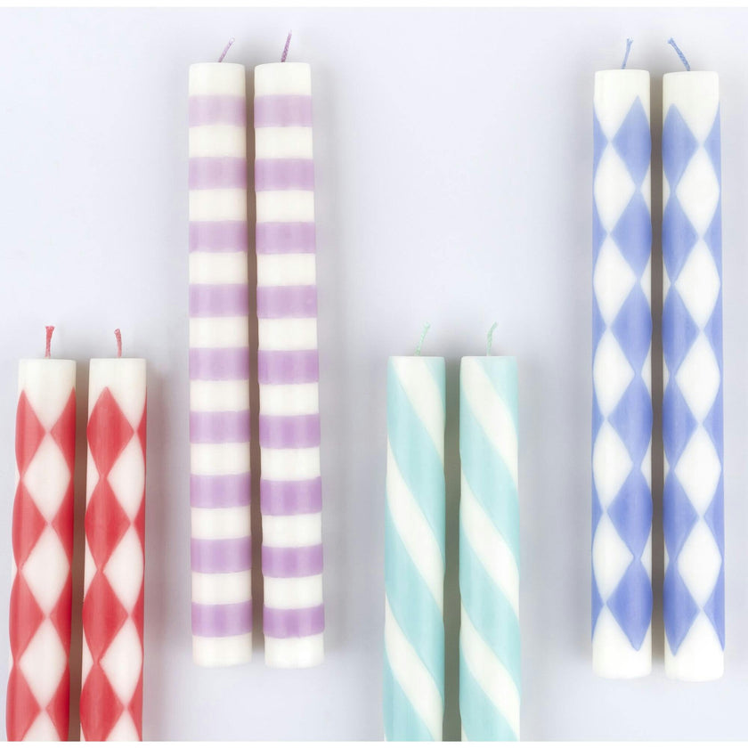 Patterned Table Candles