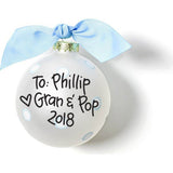 My First Christmas Glass Ornament