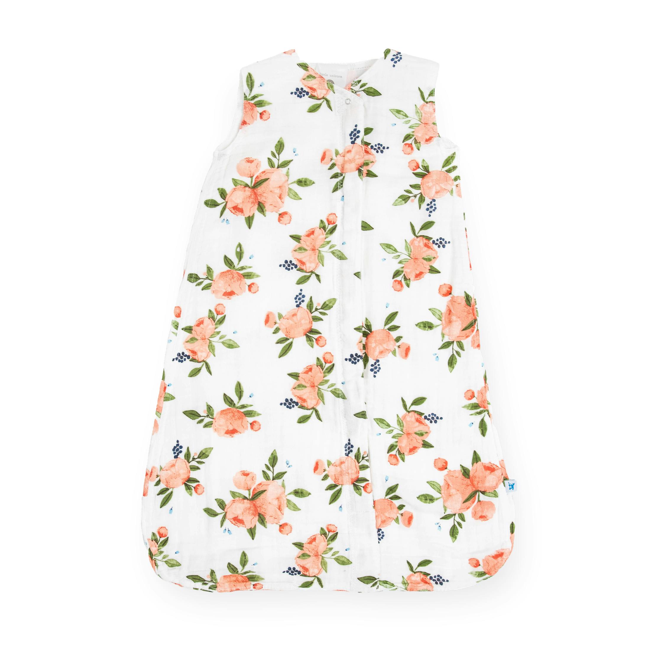 Cotton Muslin Sleep Bag - Watercolor Roses