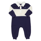 Baby Boys Albert Rugby Jumper - Navy White