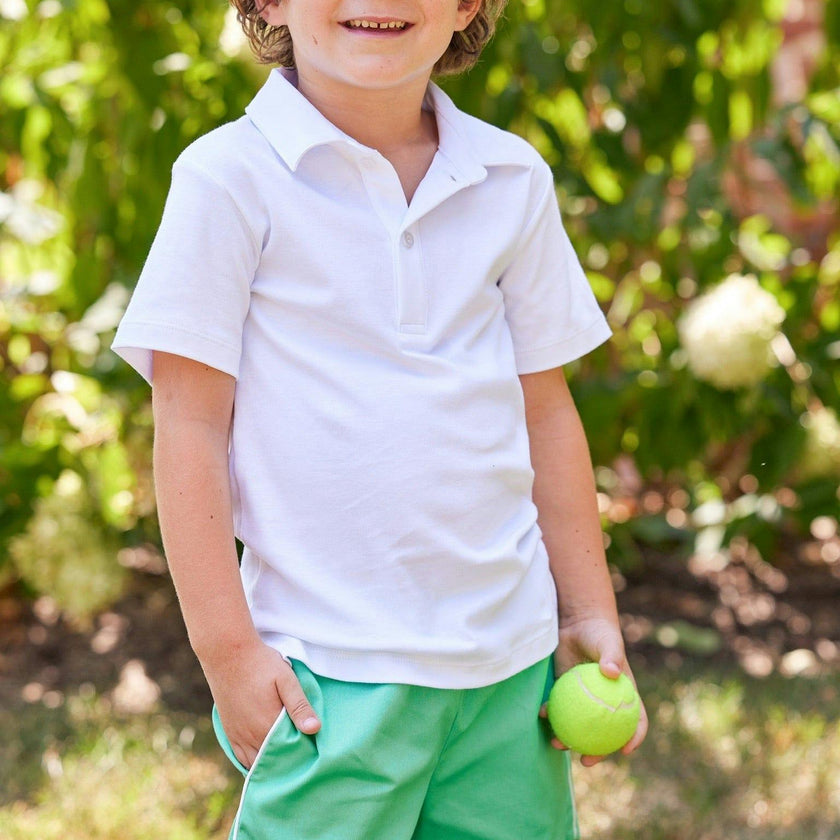 Short Sleeve Polo - White