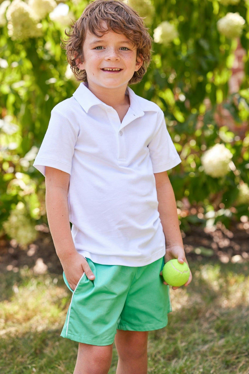 Short Sleeve Polo - White