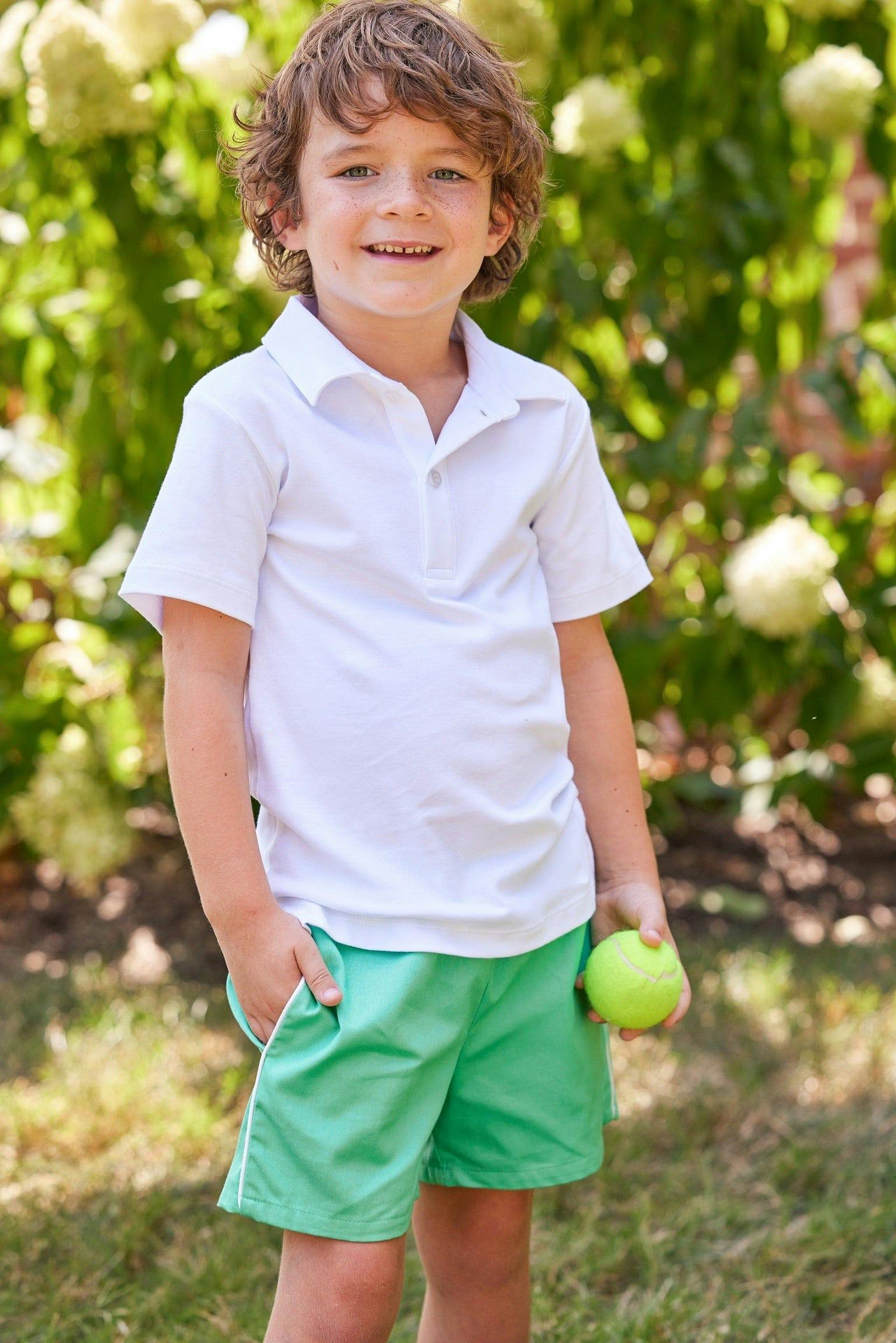 Short Sleeve Polo - White