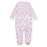 Lucy Girls' Romper Pretty Pink Bows