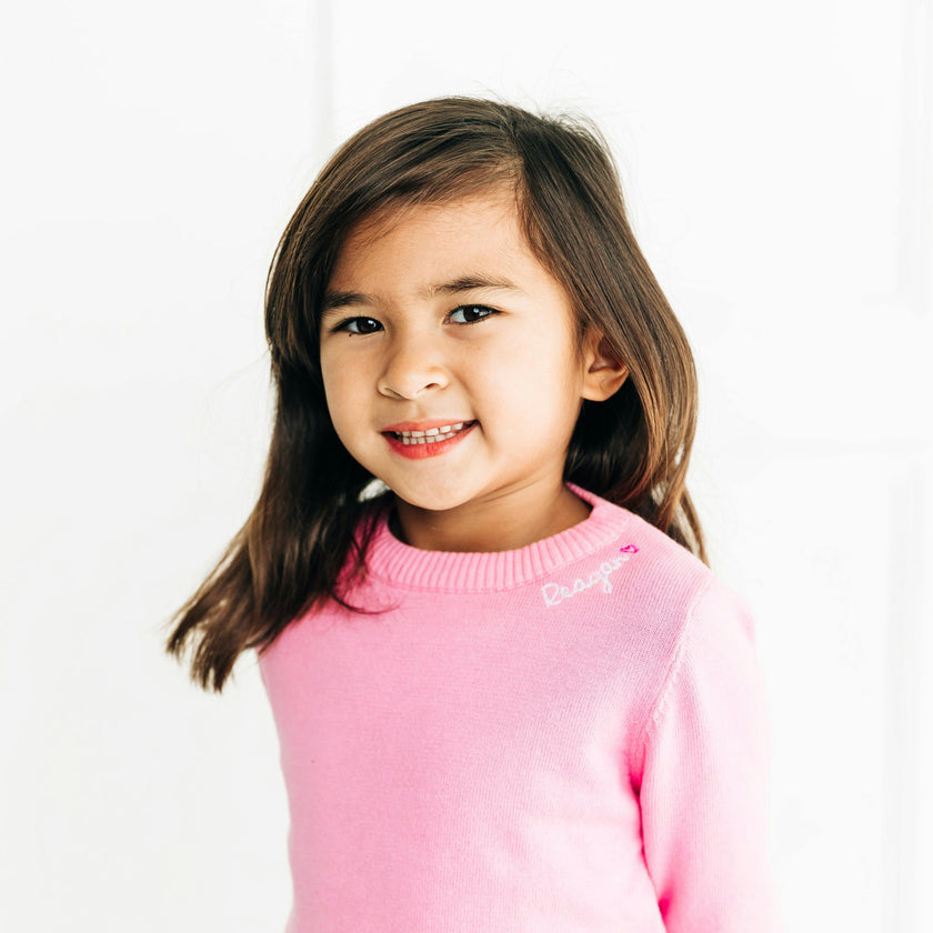 Personalized Embroidered Heart Crewneck Sweater