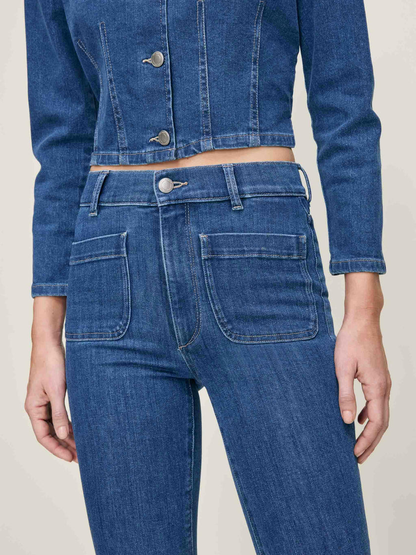 Bridget Boot High Rise Instasculpt™ 33" Jeans Blue Water