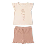Organic Sleeveless Flutter Top & Shorts Set - Bows
