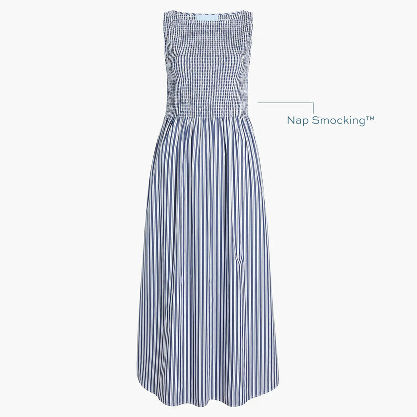 The Cosima Nap Dress - Navy Stripe