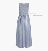 The Cosima Nap Dress - Navy Stripe