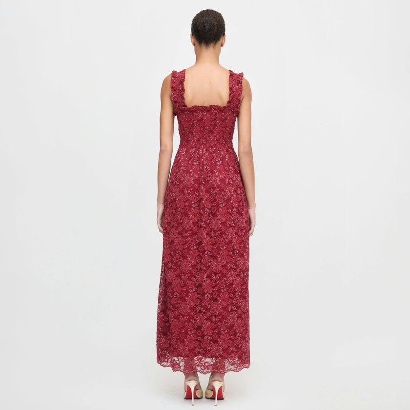 The Rosetta Nap Dress - Claret Lace
