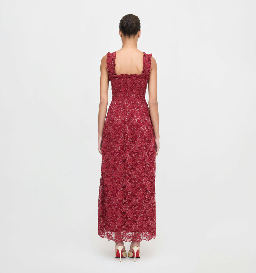 The Rosetta Nap Dress - Claret Lace